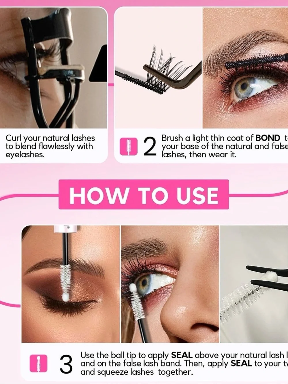 Bond & Black Lash Mascara Seal - Black & Clear Duo New Sealed